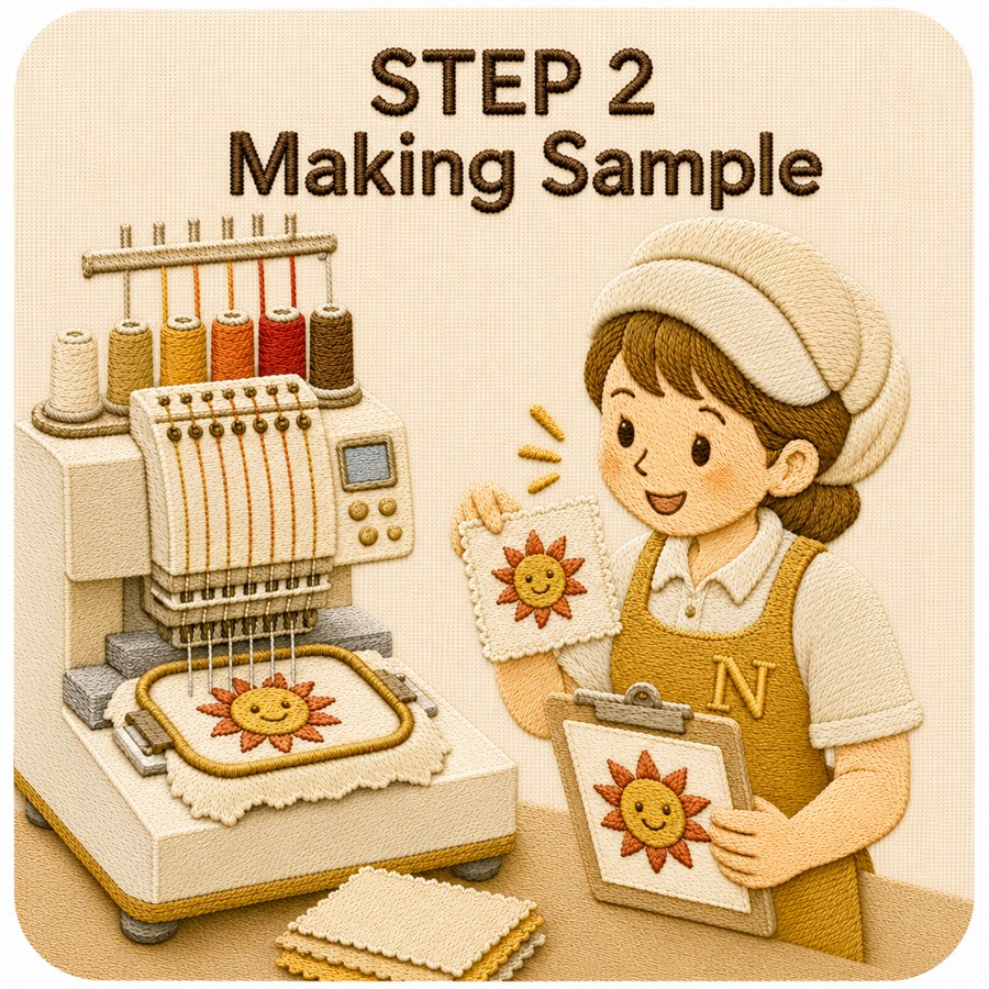 STEP 2 — เลือกวัสดุ & ตัวอย่าง