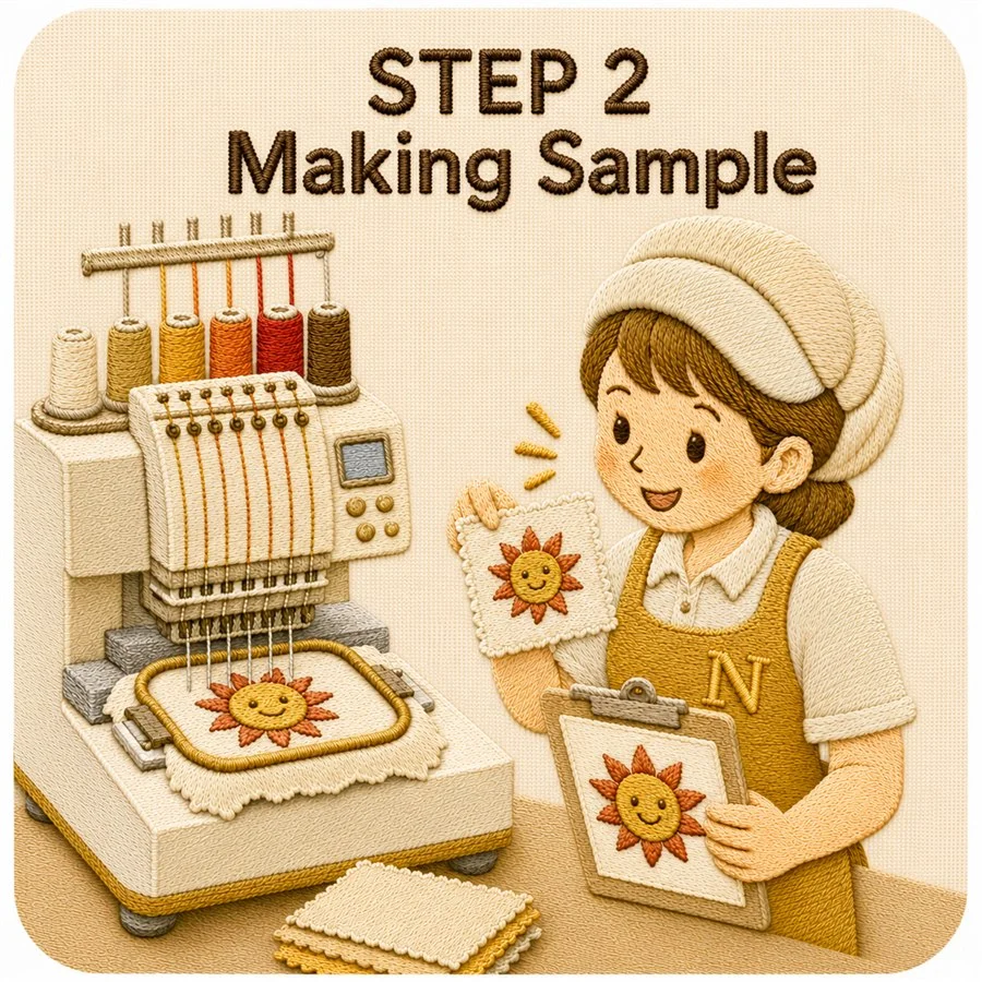 STEP 2 — เลือกวัสดุ & ตัวอย่าง