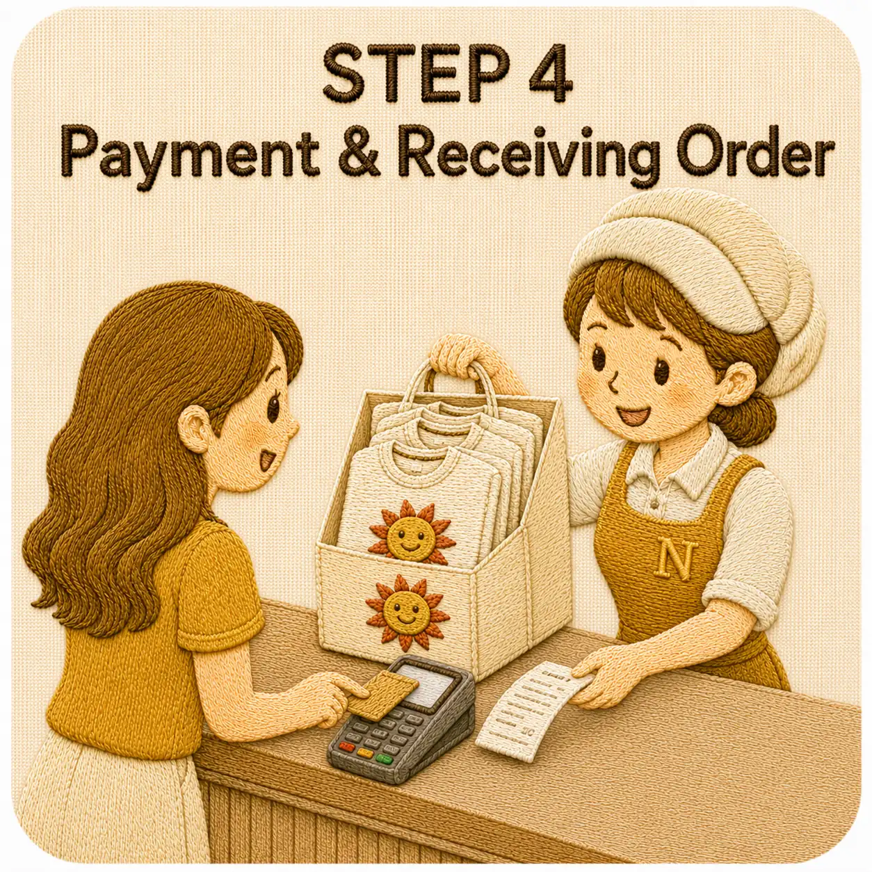 ขั้นตอนที่ 4 ชำระเงินและรับสินค้า (Payment & Receiving Order) — เนตรนรี การ์เม้นท์